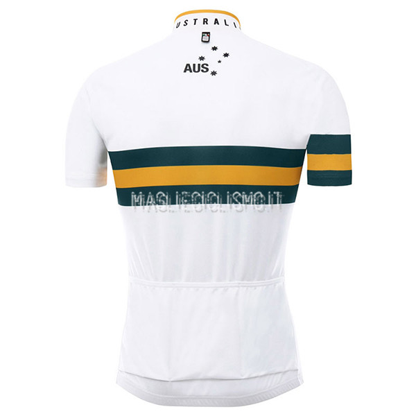 Maglia Australia 2017 bianco e Giallo - Clicca l'immagine per chiudere